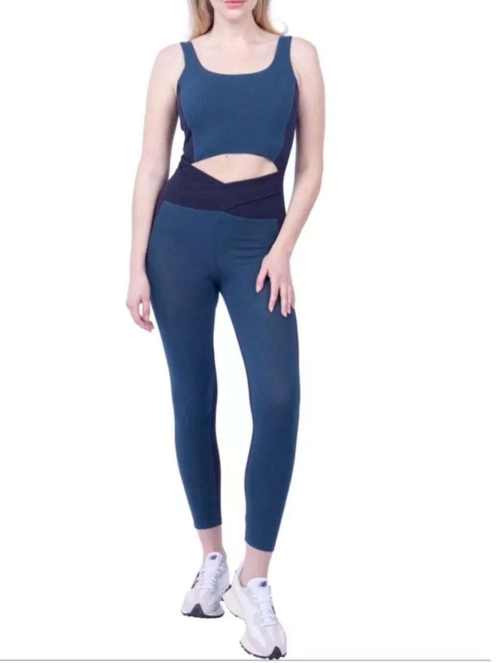 Lezat Organic Navy Roylan Organic Cotton Jumpsuit Navy/Oxford - LARGE